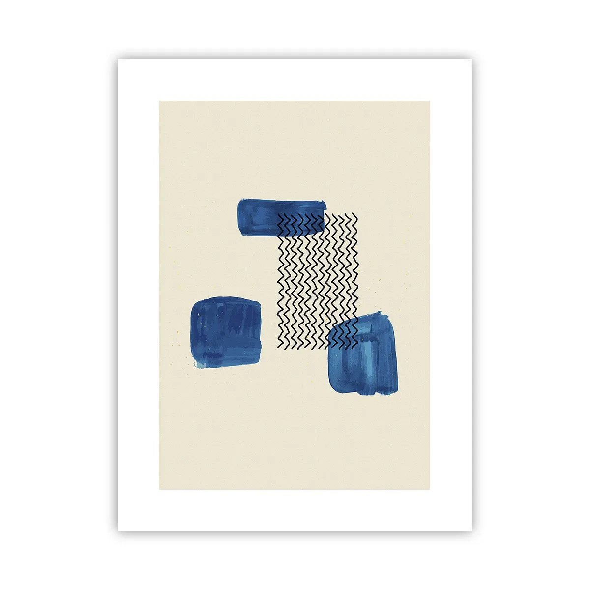 Affiche - Poster - Quatuor abstrait - 30x40 cm