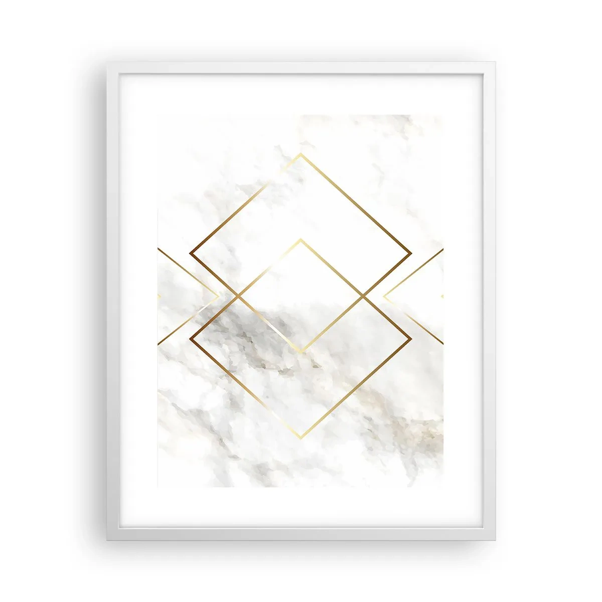 Affiche dans un cadre blanc - Poster - Vue à l'infini - 40x50 cm
