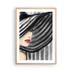 Affiche dans un chêne clair - Poster - Où te chercher ? - 50x70 cm