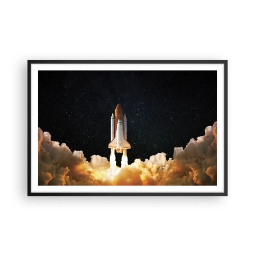 Affiche dans un cadre noir - Poster - Ad astra! - 91x61 cm