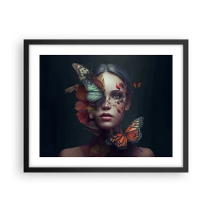 Affiche dans un cadre noir - Poster - Une merveilleuse métamorphose - 50x40 cm