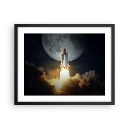 Affiche dans un cadre noir - Poster - Le début d'une aventure surnaturelle - 50x40 cm