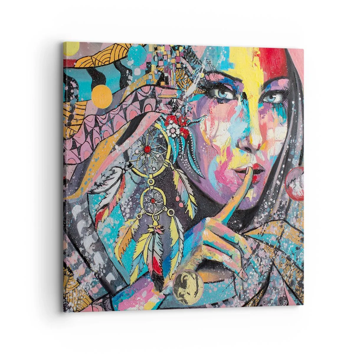 Impression sur toile - Image sur toile - Taisez-vous jusqu'à ce que vous compreniez - 70x70 cm