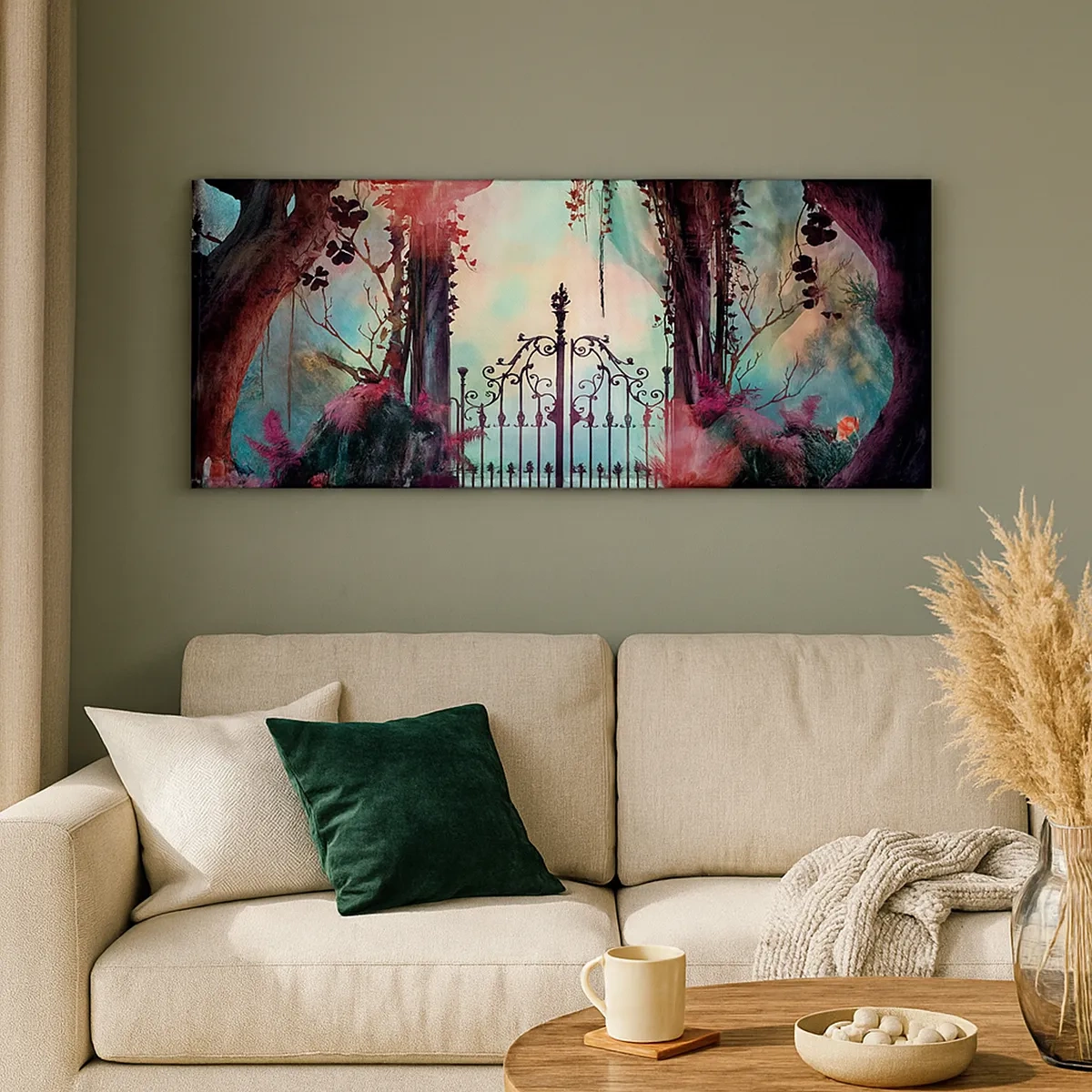 Impression sur toile - Image sur toile - Jardin secret - 30x30 cm