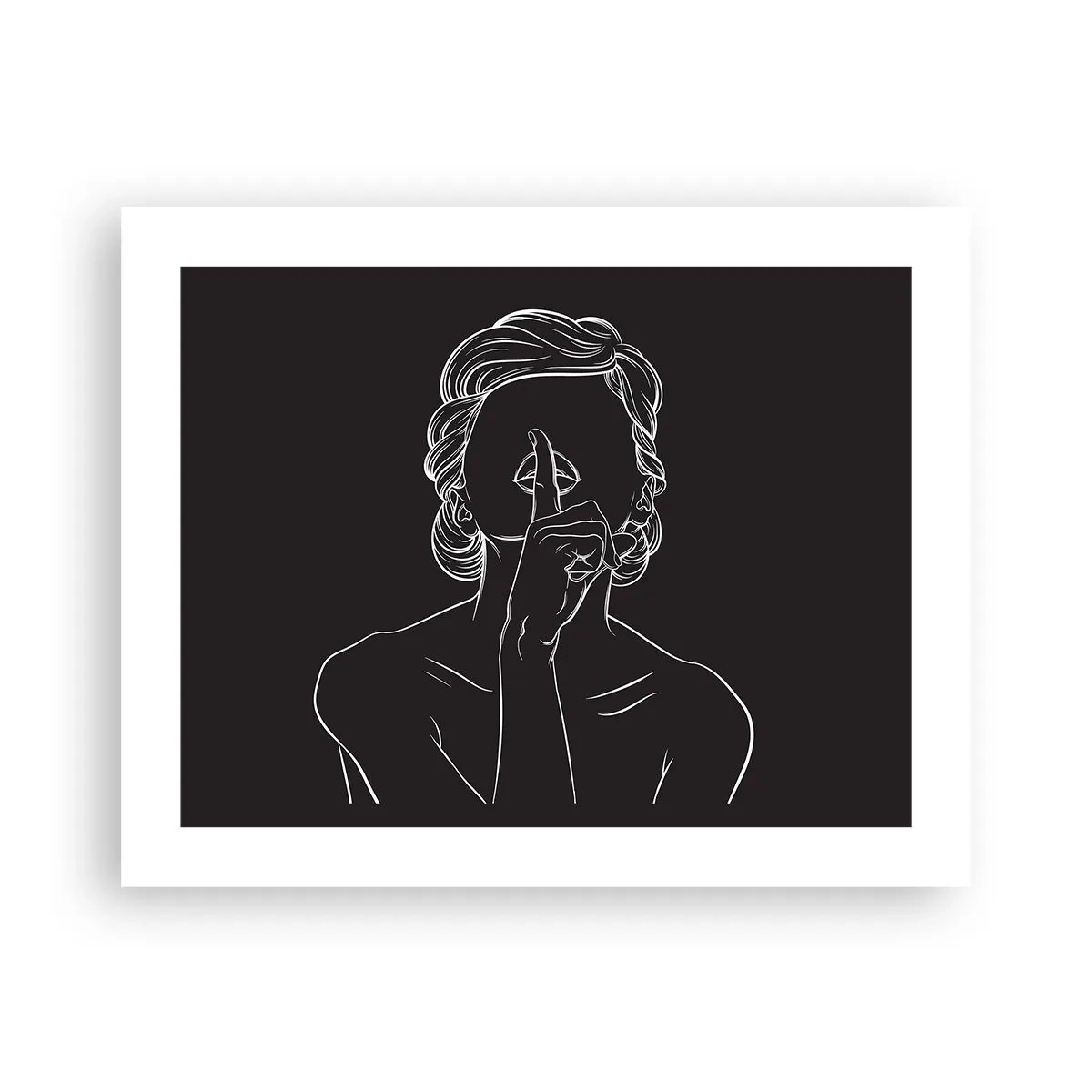 Affiche - Poster - La beauté s'épanouit en silence - 50x40 cm