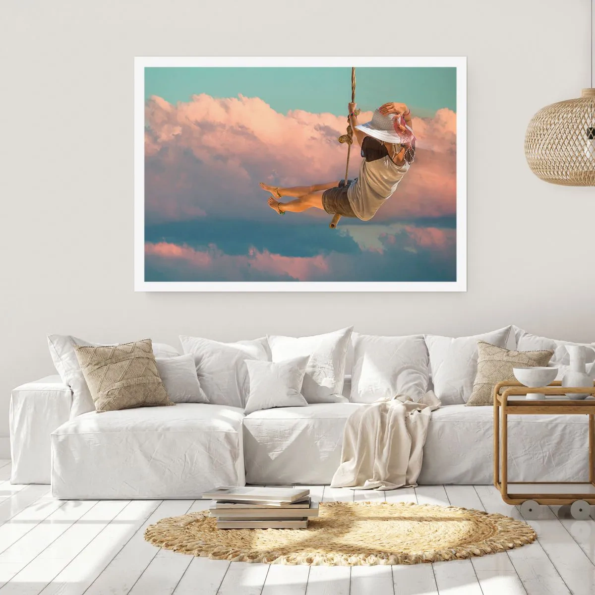 Affiche - Poster - S'amuser dans les nuages - 50x40 cm