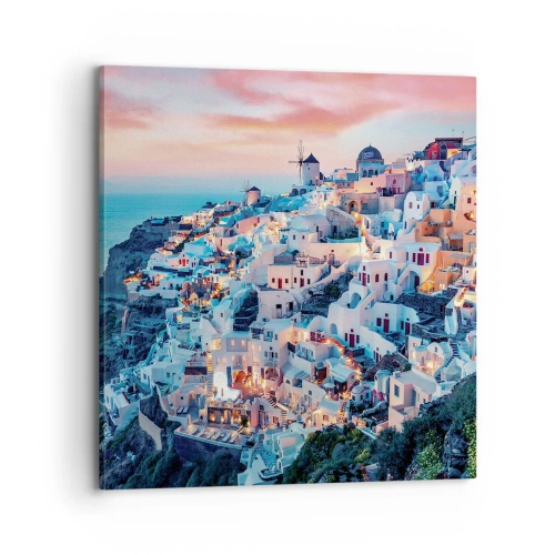 Impression sur toile - Image sur toile - Vos grandes vacances en Grèce - 70x70 cm