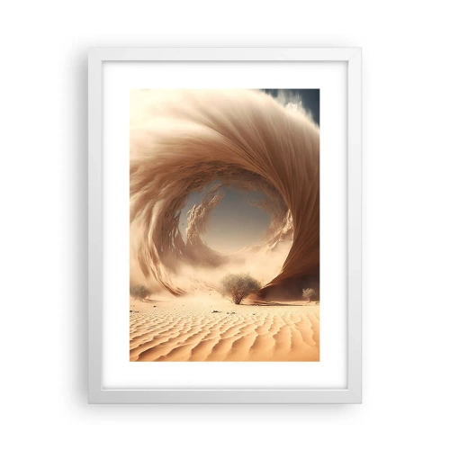 Affiche dans un cadre blanc - Poster - Portail ouvert - 30x40 cm