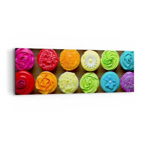 Impression sur toile - Image sur toile - Tous différents - tous délicieux - 90x30 cm