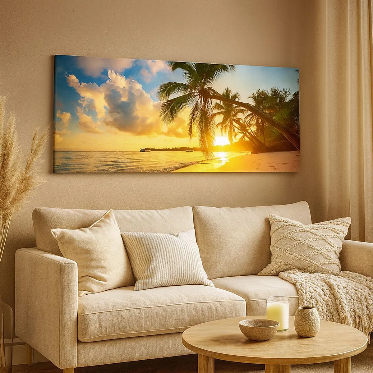 Impression sur toile - Image sur toile - Rêve caribéen - 100x40 cm