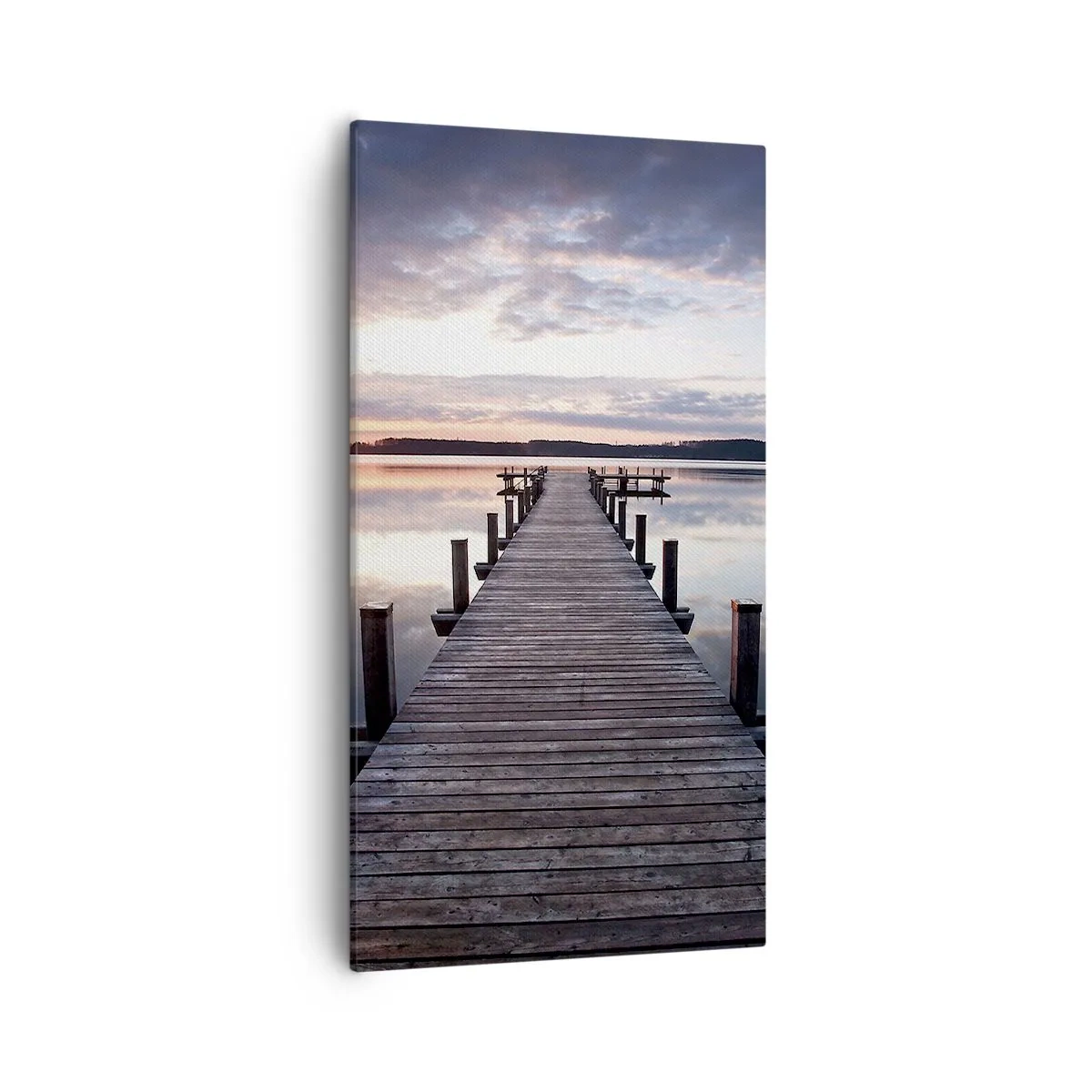 Impression sur toile - Image sur toile - Une frontière tranquille entre le jour et la nuit - 55x100 cm