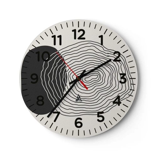 Horloge murale - Pendule murale - Durabilité et oscillation - 30x30 cm