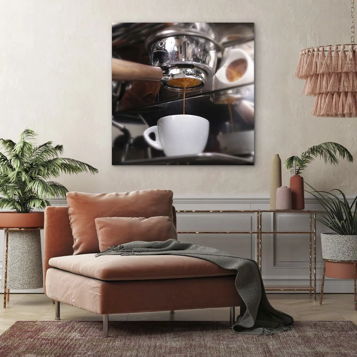 Impression sur toile - Image sur toile - Bon moment de la journée - 60x60 cm