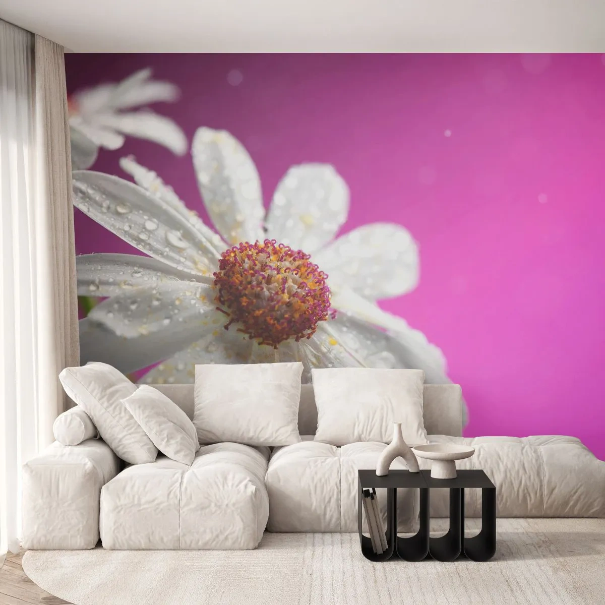 Papier Peint Autocollant Deluxe Sticker - Modeste dans sa beauté - Fleur, Nature, Jardin - 250x175 cm