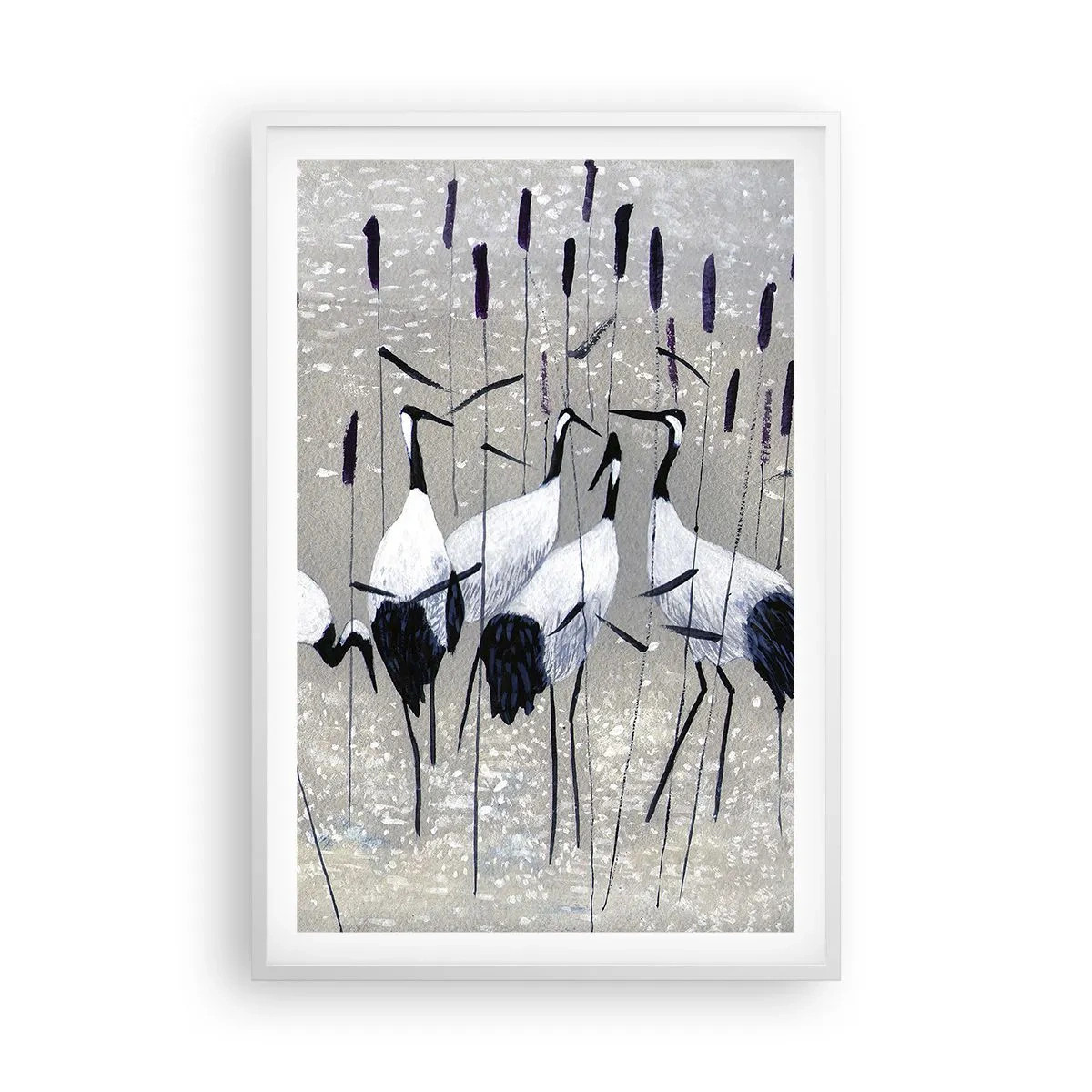 Affiche dans un cadre blanc - Poster - Parmi les siens - 61x91 cm