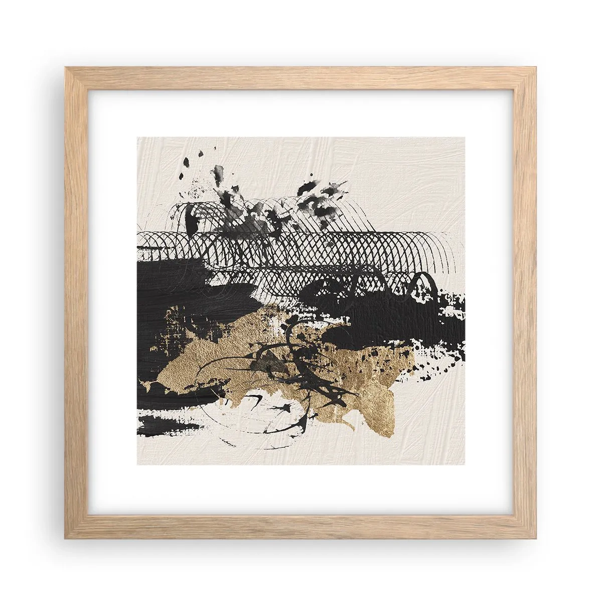 Affiche dans un chêne clair - Poster - Composer avec passion - 30x30 cm