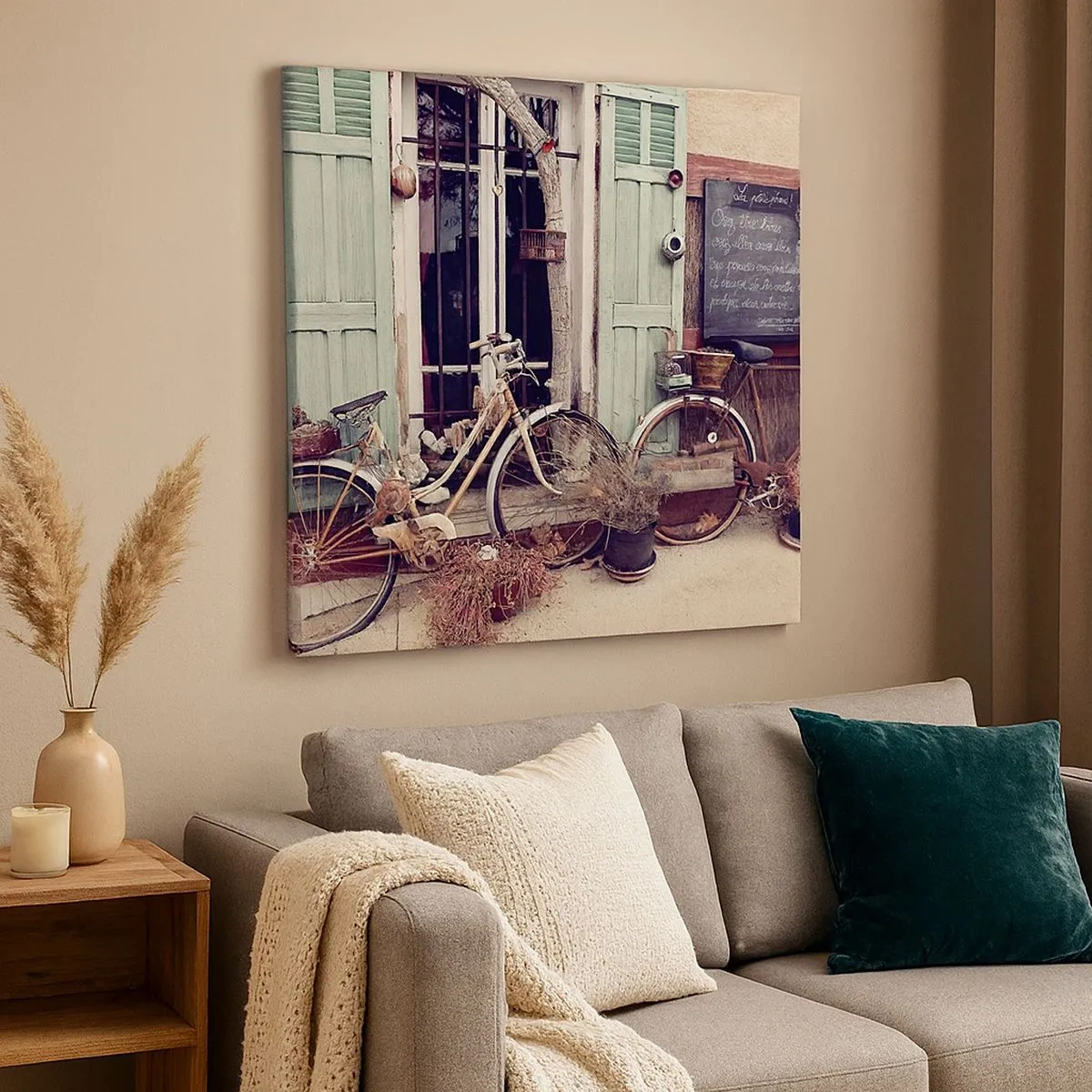 Impression sur toile - Image sur toile - Que la province vive - 30x30 cm