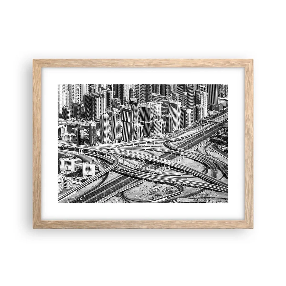 Affiche dans un chêne clair - Poster - Dubaï - la ville impossible - 40x30 cm