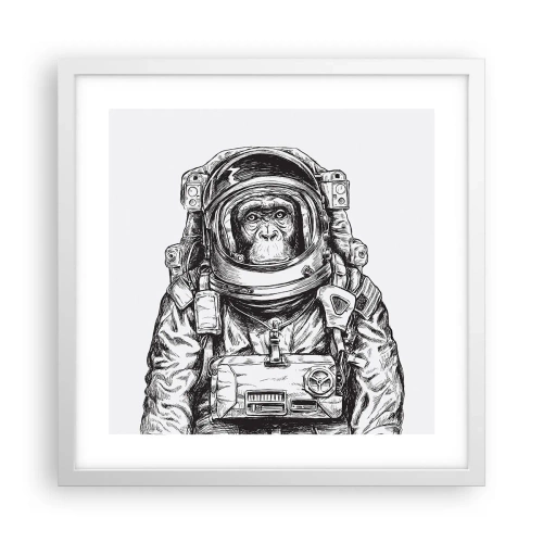 Affiche dans un cadre blanc - Poster - Évolution alternative - 40x40 cm