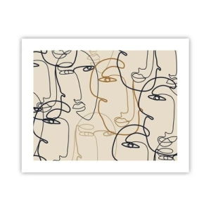 Affiche - Poster - Portrait multiplié - 50x40 cm