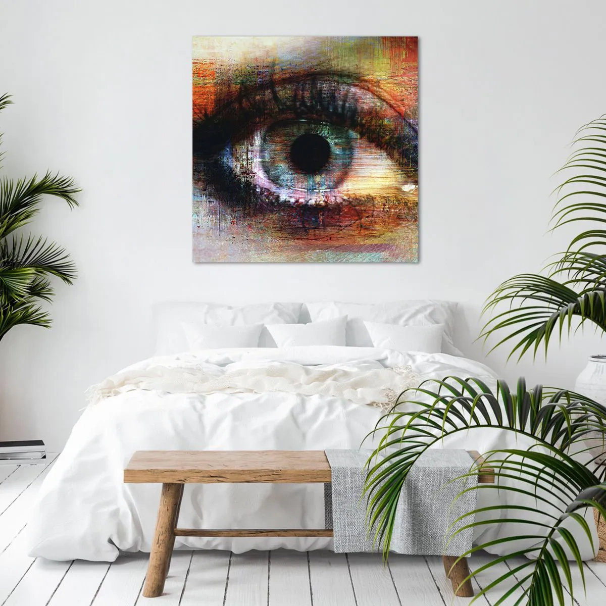 Impression sur toile - Image sur toile - Vous pouvez jeter un coup d'œil dans l'âme - 30x30 cm