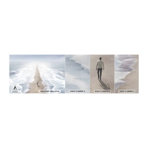 Échantillon de Papier Peint Premium Sand - Un brillant avenir - Mer, Brillant, Plage - 100x30 cm