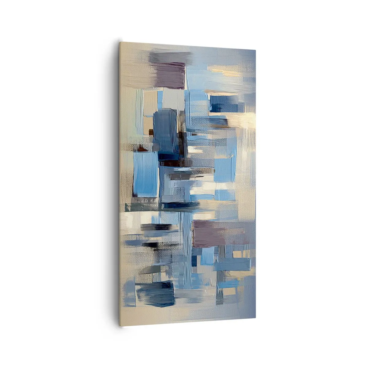 Impression sur toile - Image sur toile - Construction bleue - 65x120 cm