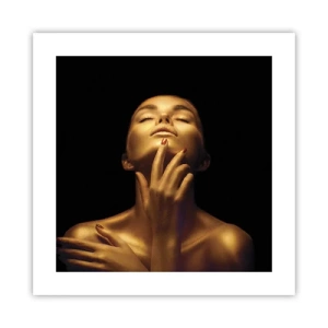 Affiche - Poster - Comme de la soie dorée - 40x40 cm