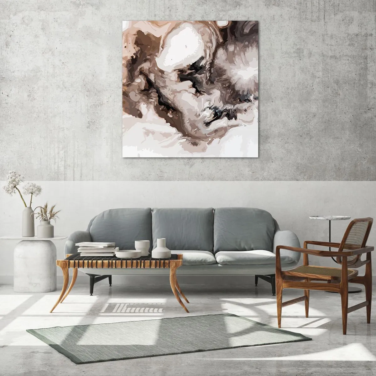 Impression sur verre - Image sur verre - La naissance d'une galaxie - 40x40 cm