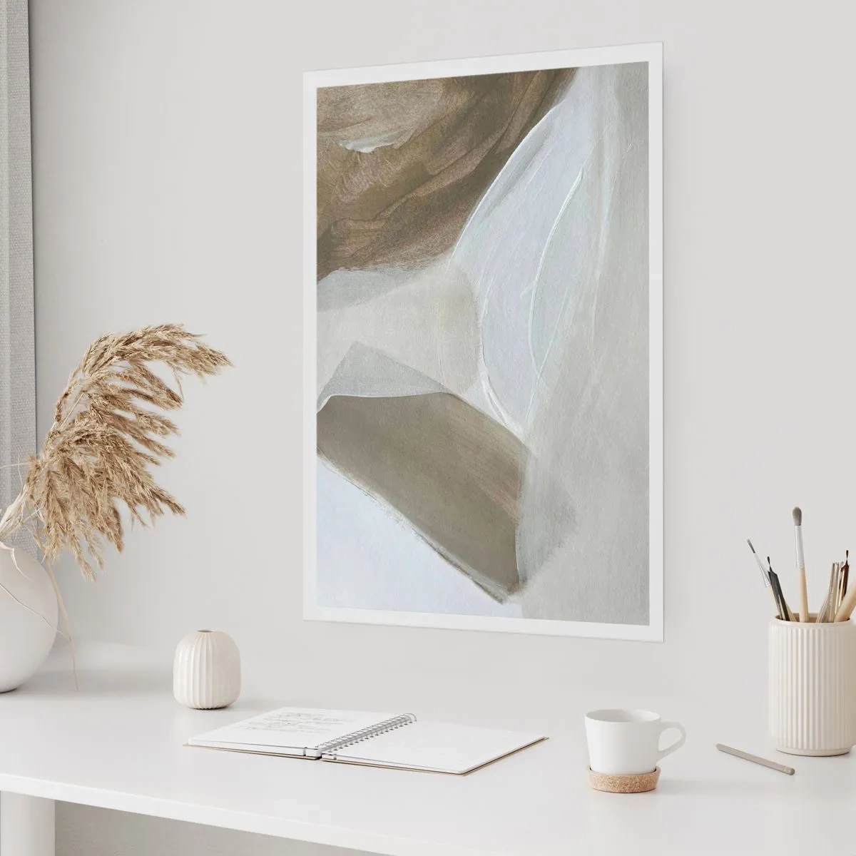 Affiche - Poster - Une vague de blanc - 40x50 cm