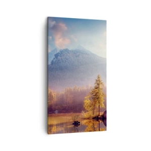 Impression sur toile - Image sur toile - Dans les montagnes et les vallées - 45x80 cm