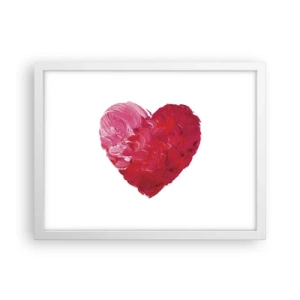Affiche dans un cadre blanc - Poster - All you need is love - 40x30 cm