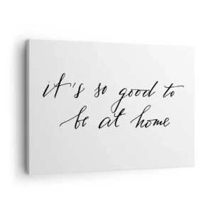 Impression sur toile - Image sur toile - Lettrage de style calligraphique sur fond blanc - 70x50cm - Toute la vérite - Décoration murale moderne pour le salon et la chambre ARTTOR