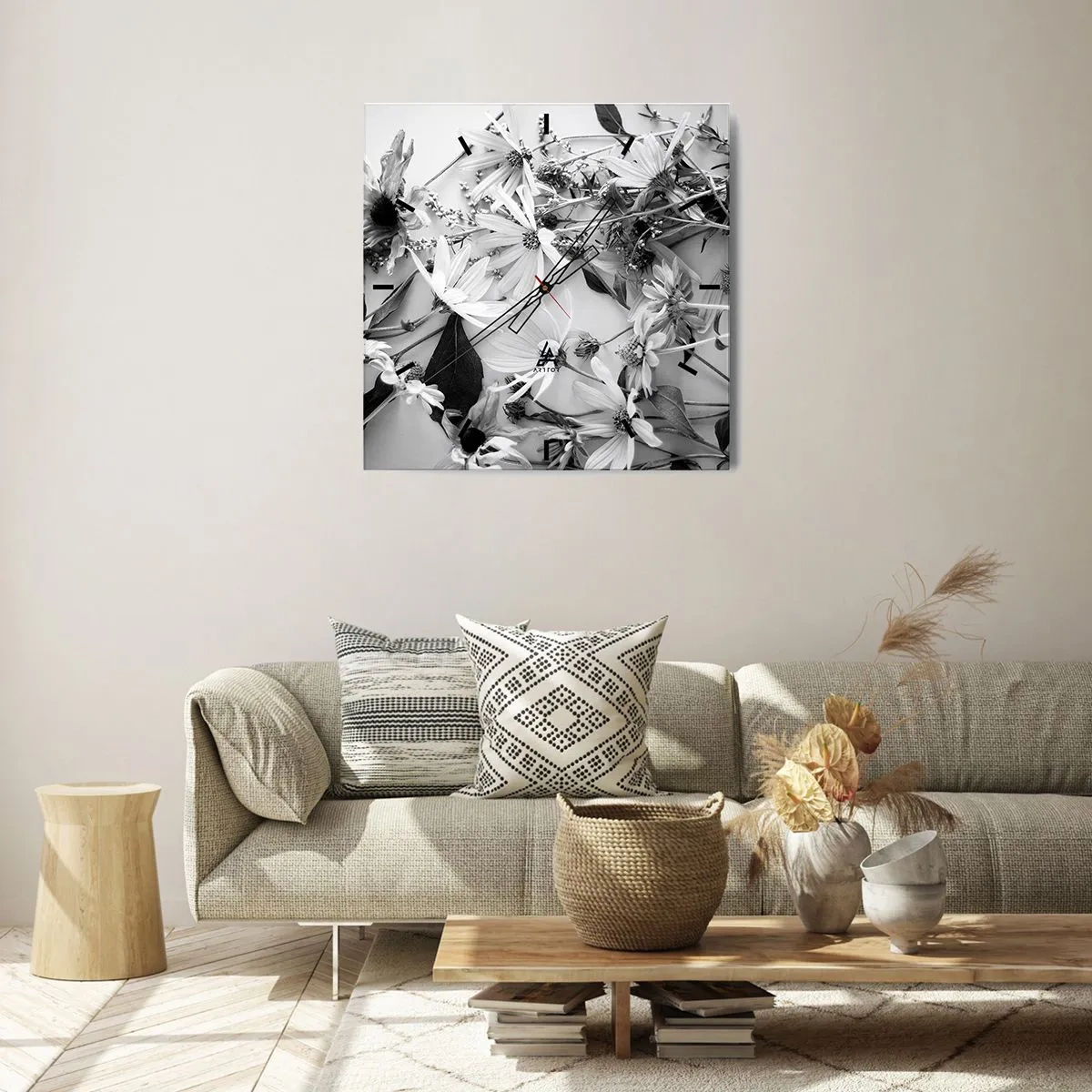 Horloge murale - Pendule murale - Non-un bouquet de fleurs - 30x30 cm