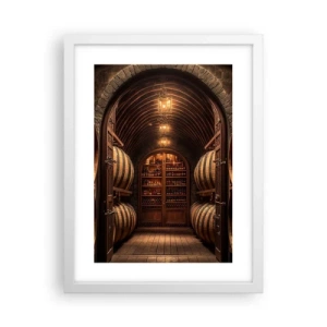 Affiche dans un cadre blanc - Poster - Cave climatisée - 30x40 cm