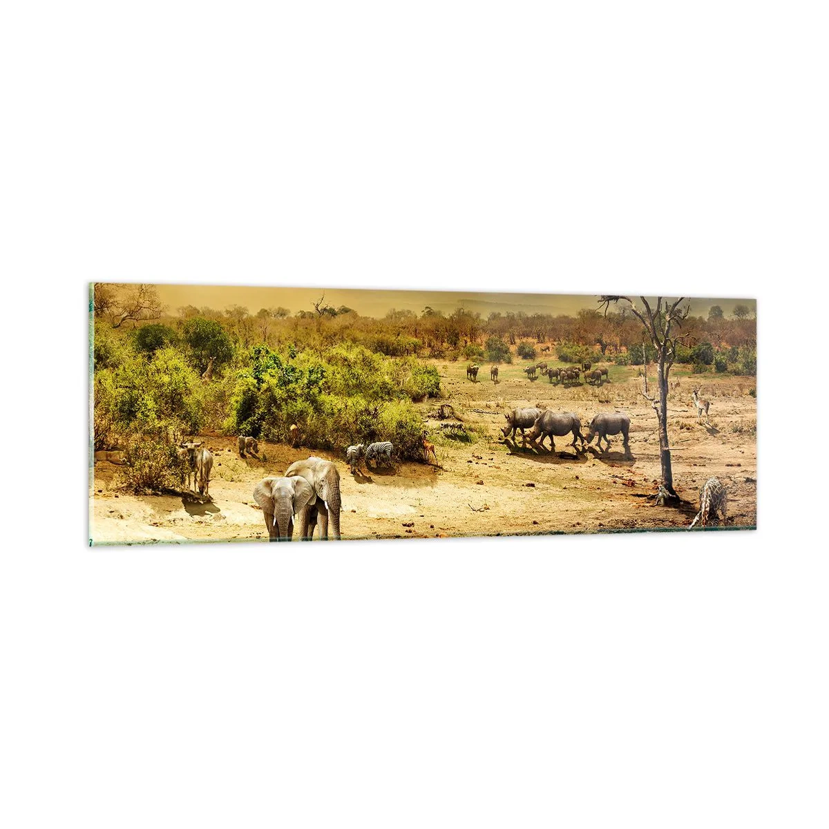 Impression sur verre - Image sur verre - "Et d'Eden coulait une rivière..." - 90x30 cm