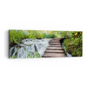 Impression sur toile - Image sur toile - L'eau n'est pas si calme - 90x30 cm