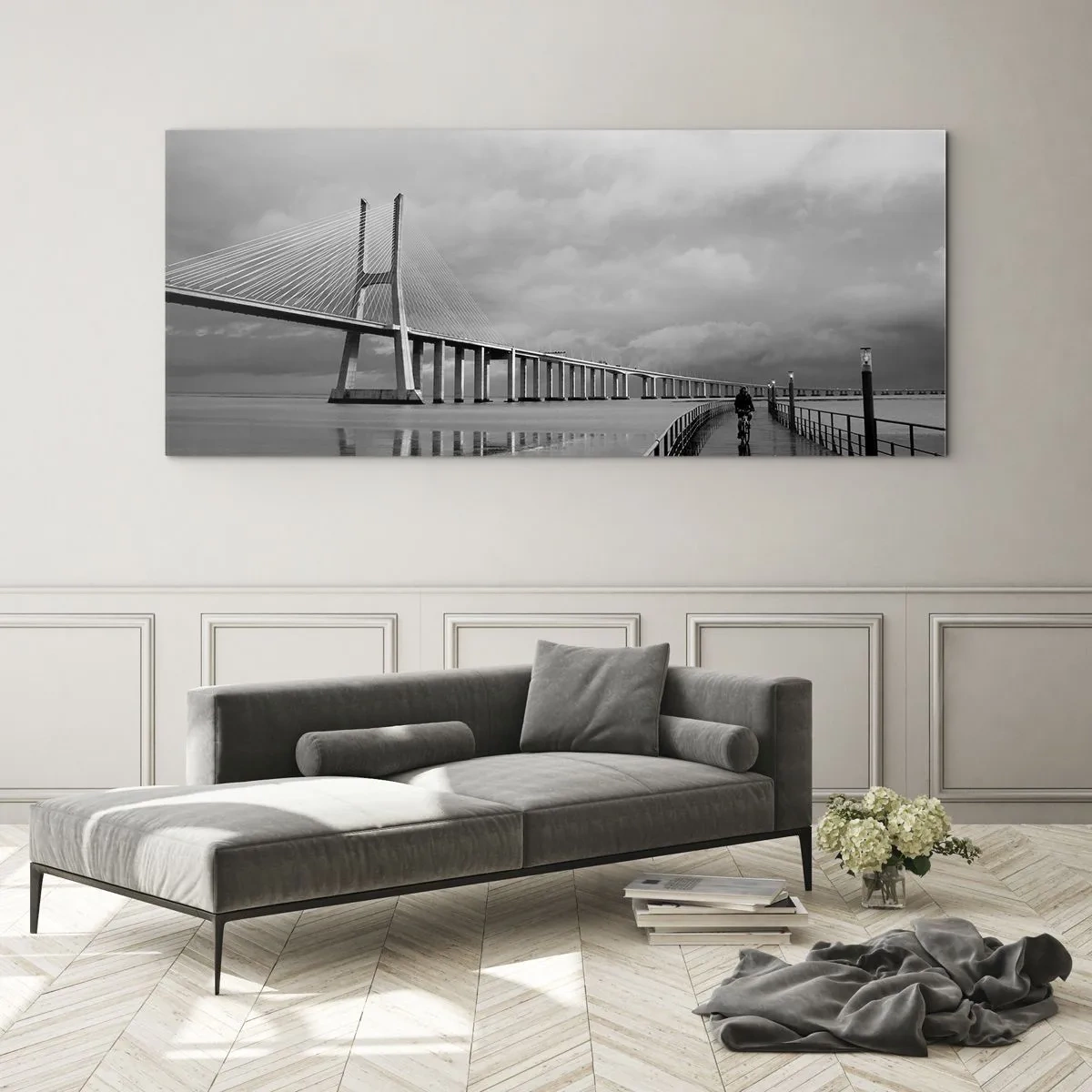 Impression sur verre - Image sur verre - A tous ceux qui lui sont important - 90x30 cm