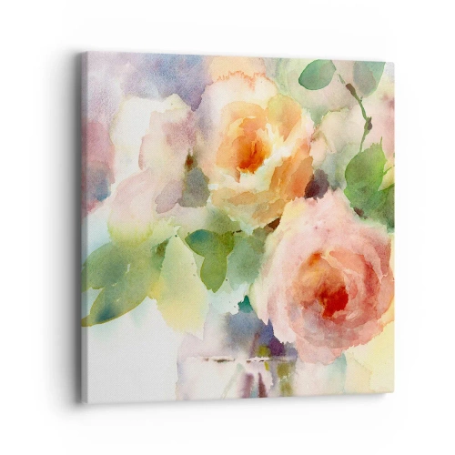 Impression sur toile - Image sur toile - Délicat comme l'aquarelle - 40x40 cm