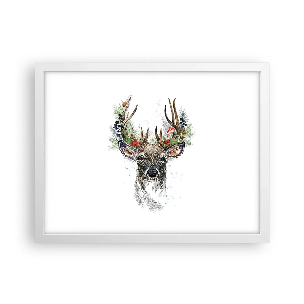 Affiche dans un cadre blanc - Poster - En robe de fête - 40x30 cm