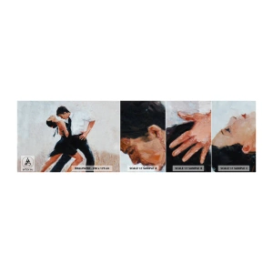 Échantillon de Papier Peint Autocollant Deluxe Sticker - Tango de mes rêves et pensées - Abstraction, Danse, Tango - 100x30 cm