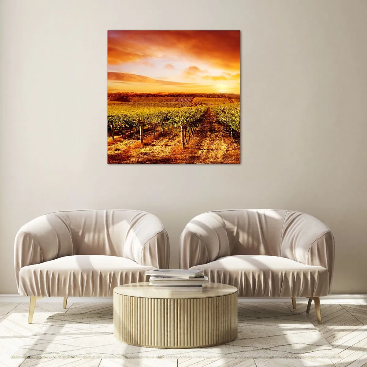 Impression sur verre - Image sur verre - Légèrement fruité avec une pointe de soleil - 40x40 cm