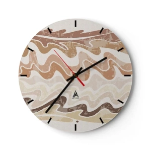 Horloge murale - Pendule murale - Bonne énergie – bonnes émotions - 40x40 cm