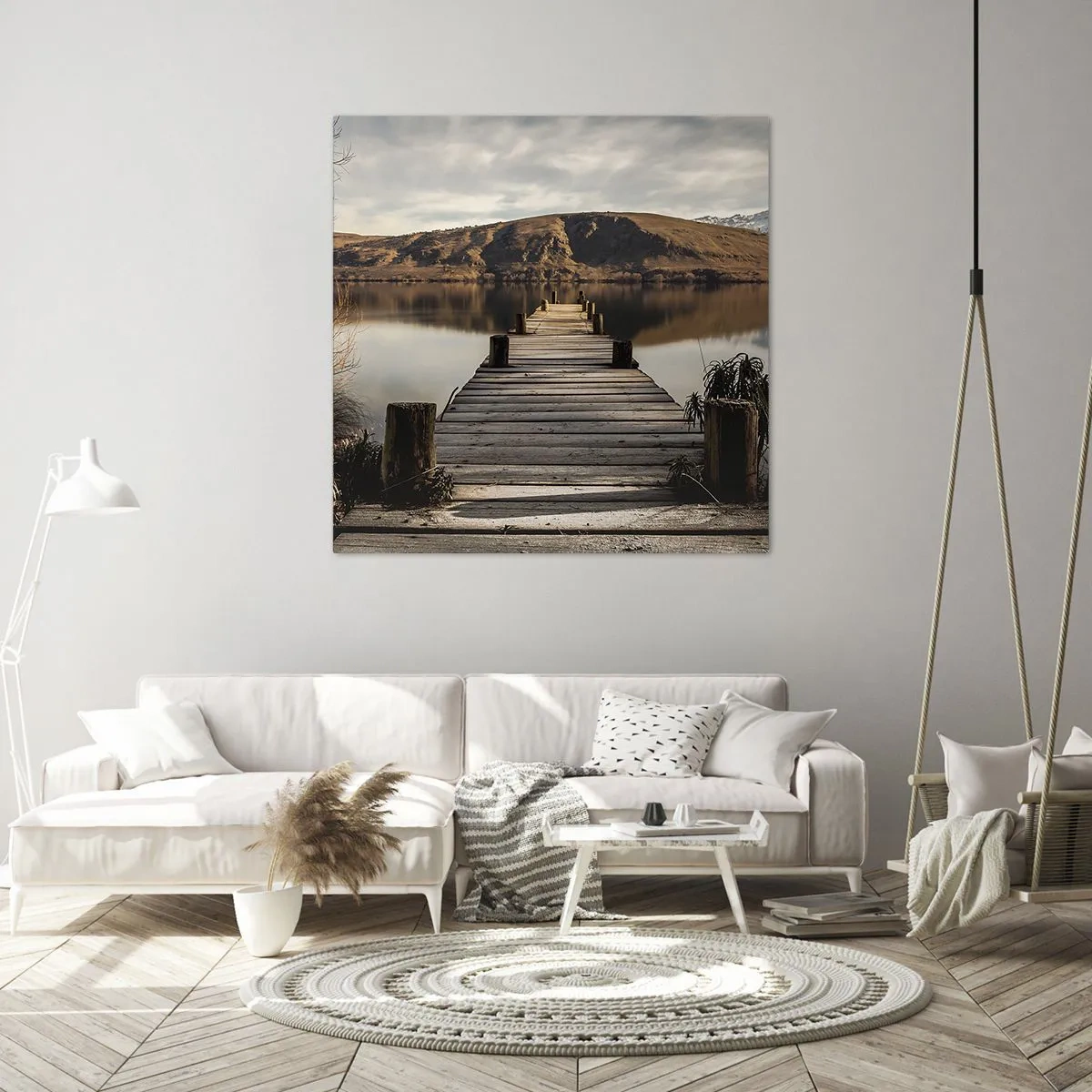 Impression sur toile - Image sur toile - Paysage silencieux - 60x60 cm