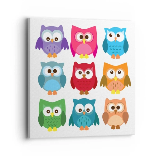 Impression sur toile - Image sur toile - C'est amusant d'être différent - 40x40 cm