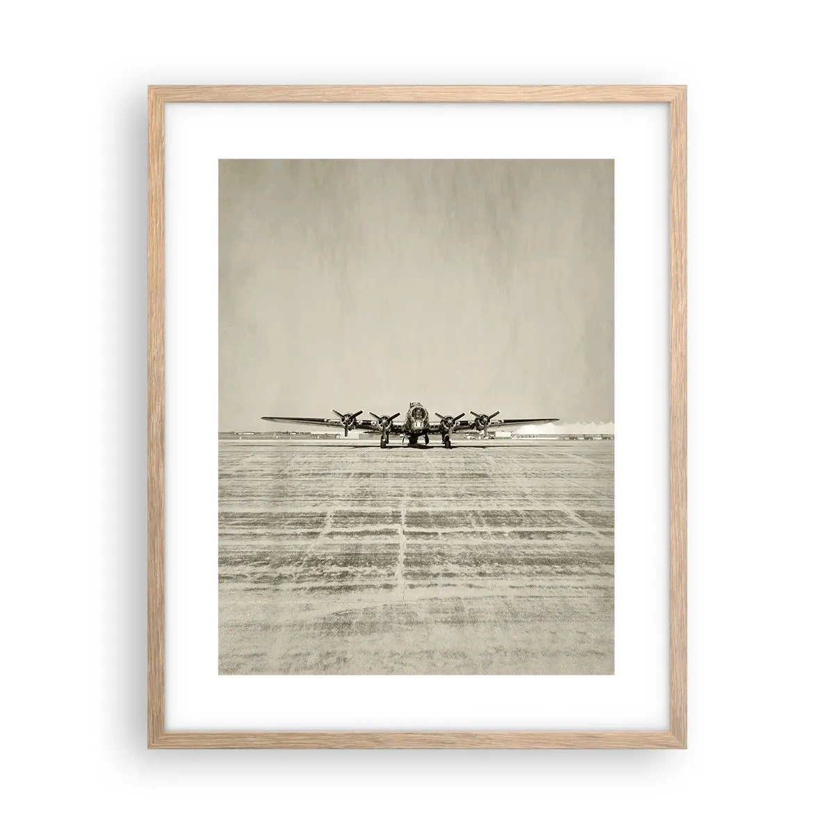 Affiche dans un chêne clair - Poster - Toujours prêt! - 40x50 cm