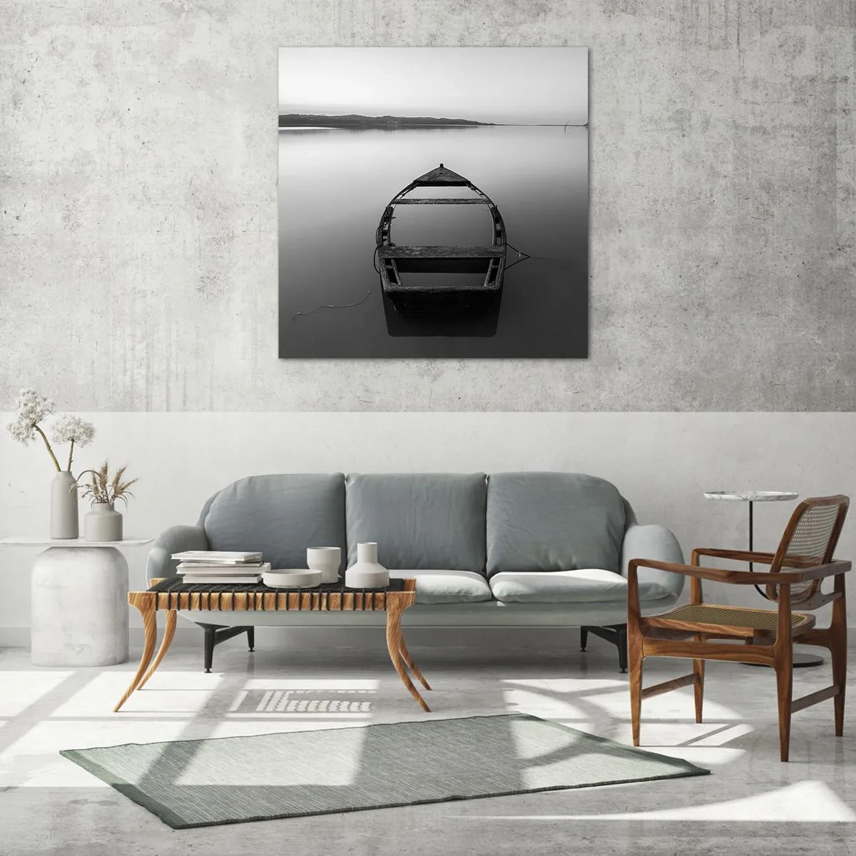 Impression sur verre - Image sur verre - Nostalgie et mélancolie - 70x70 cm