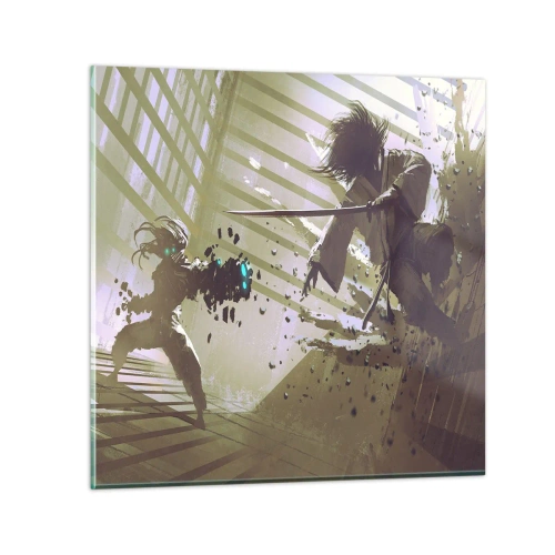 Impression sur verre - Image sur verre - Et tu peux être un samouraï - 70x70 cm