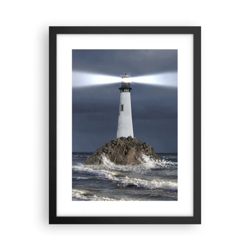 Affiche dans un cadre noir - Poster - I… i… ici ! - 30x40 cm