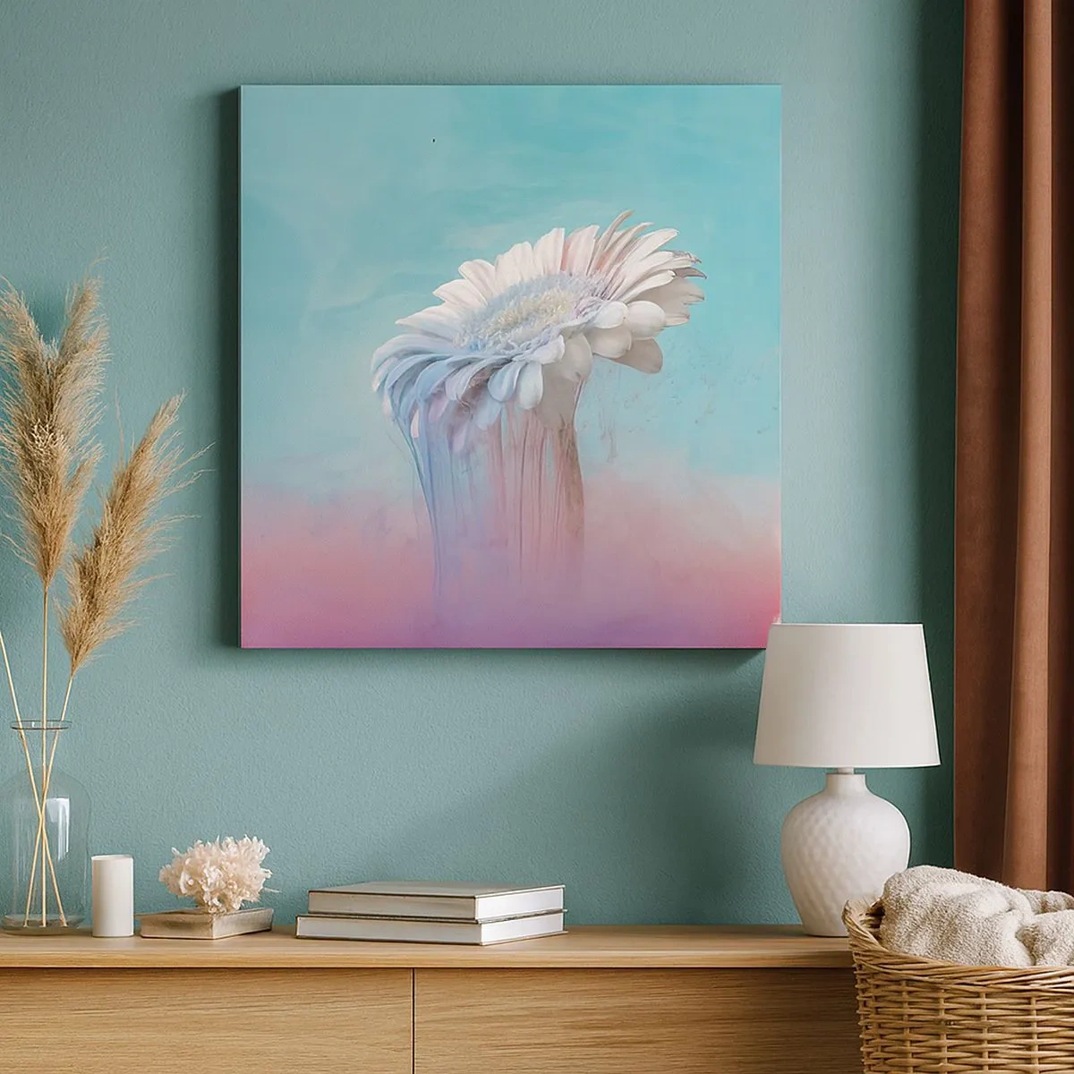 Impression sur toile - Image sur toile - Le monde souterrain des fleurs - 30x30 cm